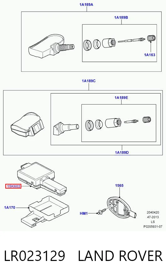 LR023129 LAND ROVER