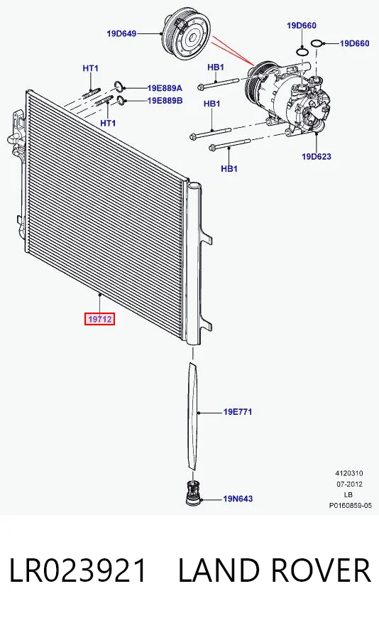 Condensador aire acondicionado BC645 Magneti Marelli
