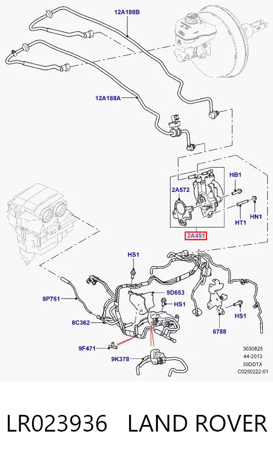 Bomba de vacío de frenado para Land Rover Range Rover SPORT II L494