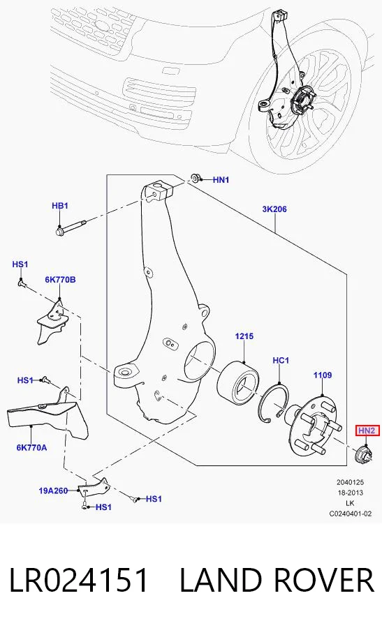 LR024151 Land Rover