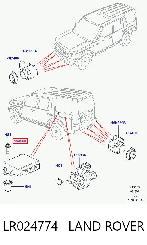 LR024774 Land Rover 