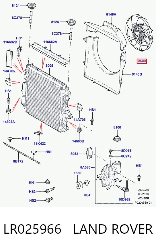 Embrague del ventilador Discovery III SUV (2004-2009) original desde 257,86 €
