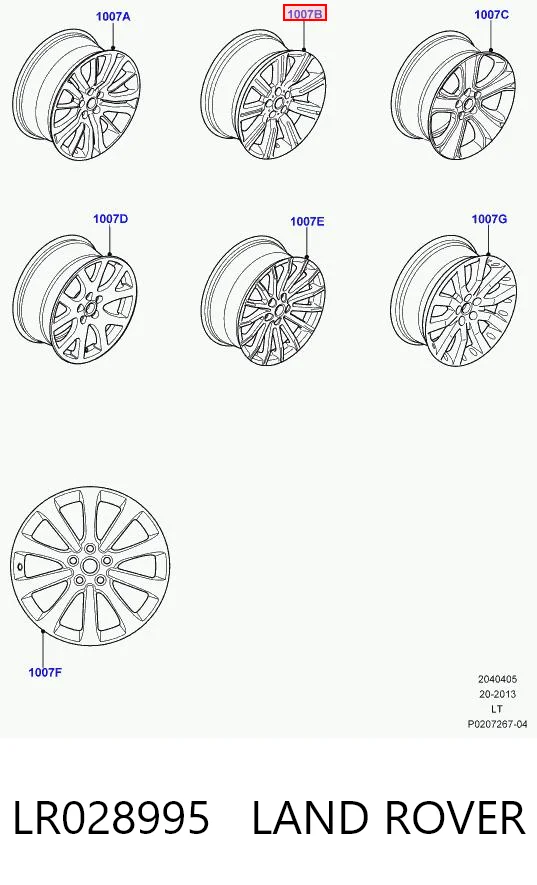 Llantas de aleación LAND ROVER LR028995