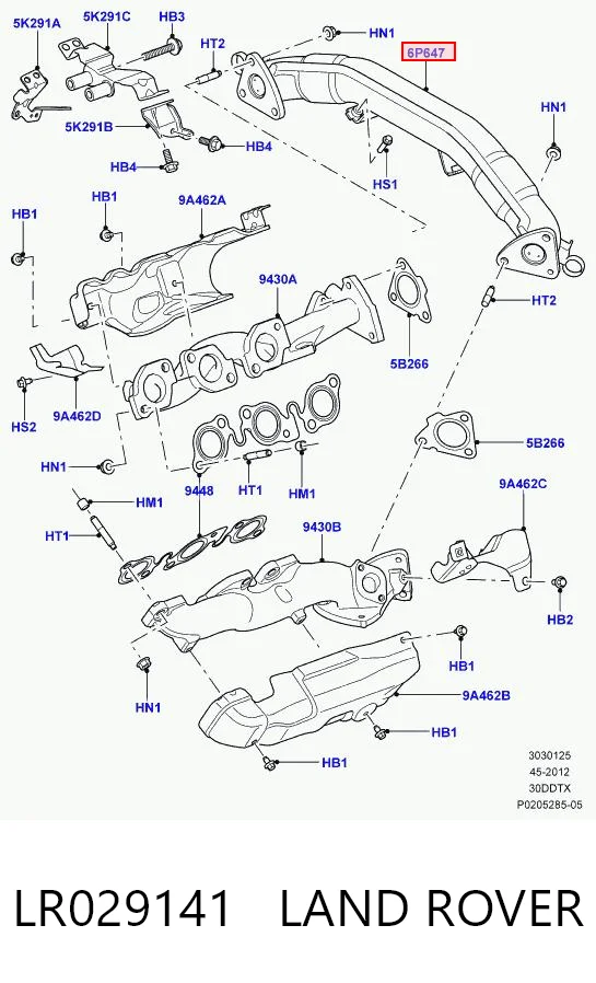 Colectores de escape para Land Rover Range Rover SPORT II L494