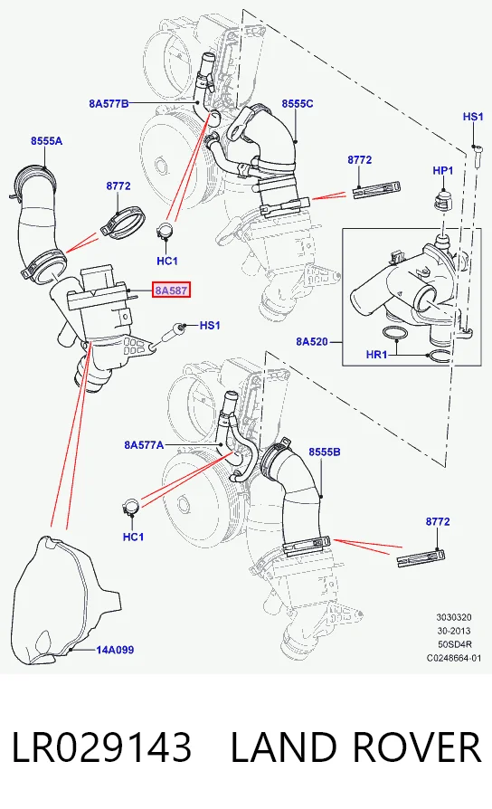 Carcasa del termostato Land Rover Range Rover III SUV (L322) (2010 - 2012) precio, desde 46,65 EUR