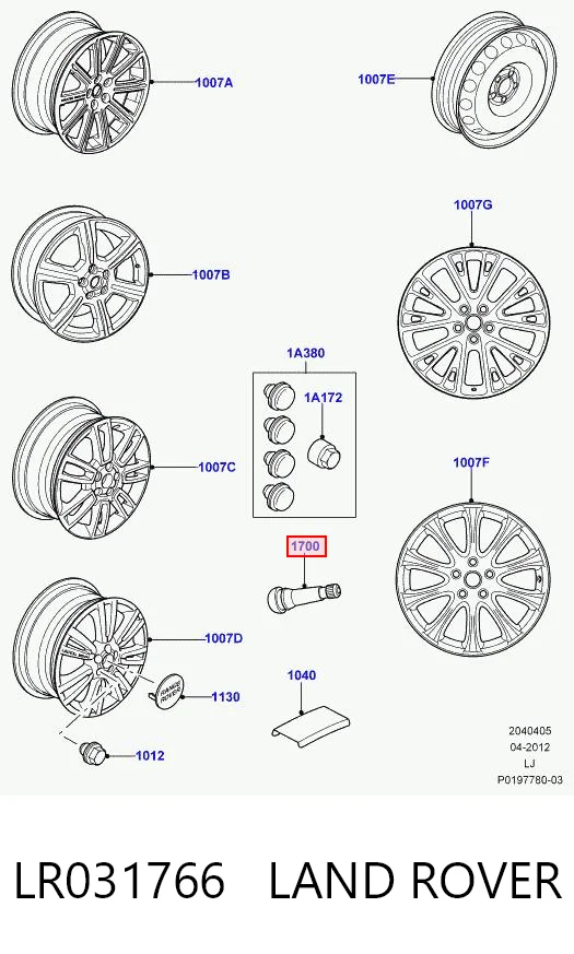 LR031766 Land Rover