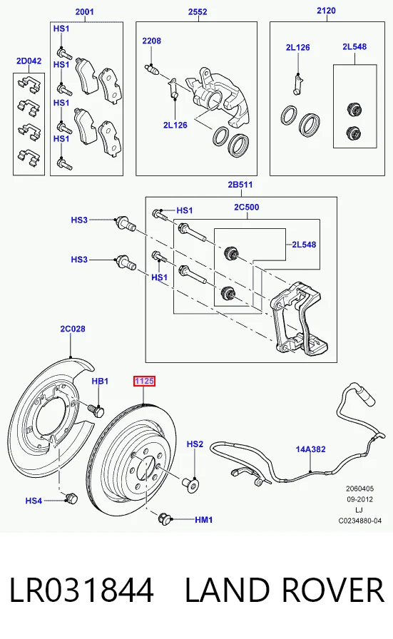 LR031844 Land Rover