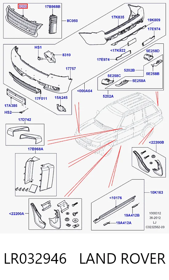 Comprar Parrilla Land Rover Range Rover III L322