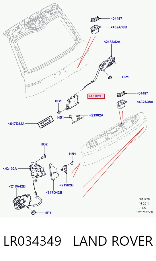 LR034349 Land Rover