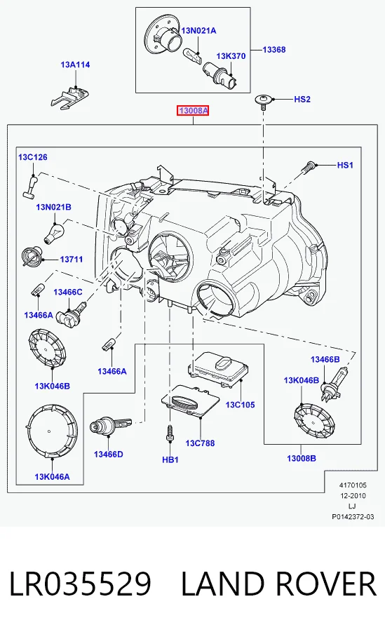 Luz derecha Land Rover Range Rover III (2002-2009)