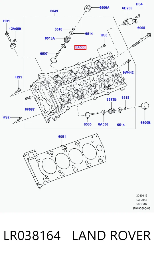 Empaquetadura De Aceite De Valvula para Land Rover Range Rover SPORT I L320