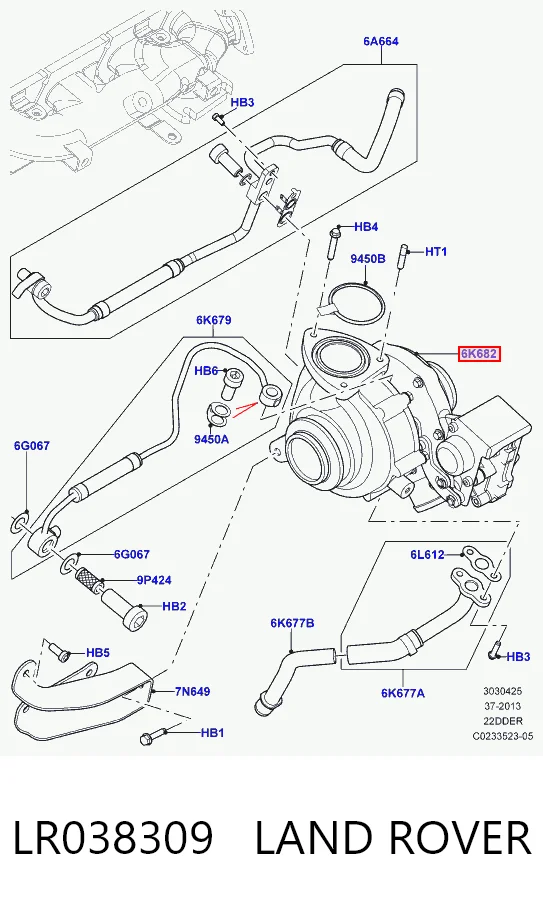 Turbo Ford LR065510