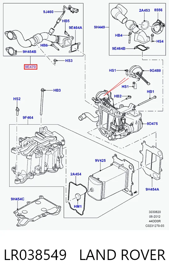 LR038549 Land Rover
