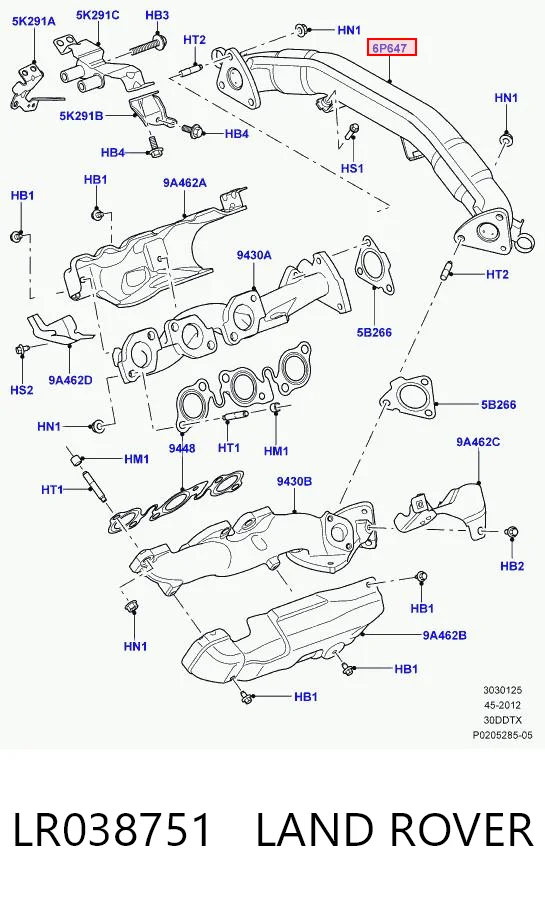 Comprar Colector de escape Land Rover Range Rover SPORT II L494