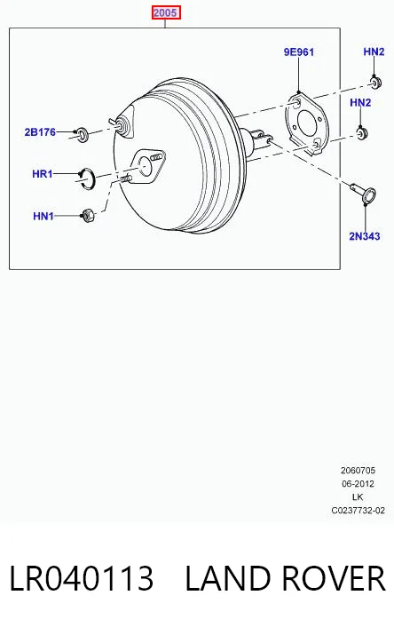 Servofreno Land Rover Range Rover II (2013-2022)