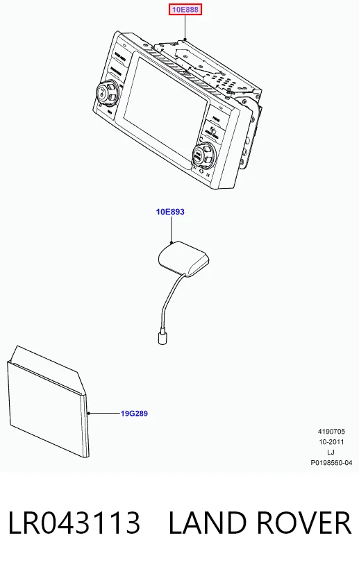 Pantalla multifuncion para Land Rover Range Rover III L322