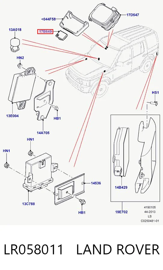 LR058011 Land Rover