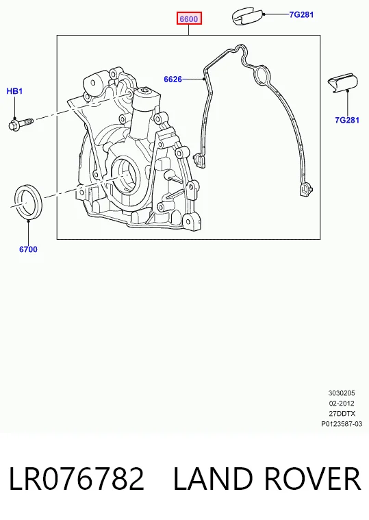 Bomba de aceite del motor Fast FT38336