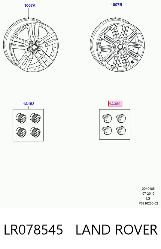 Tornillos para llantas para Land Rover Range Rover SPORT I L320