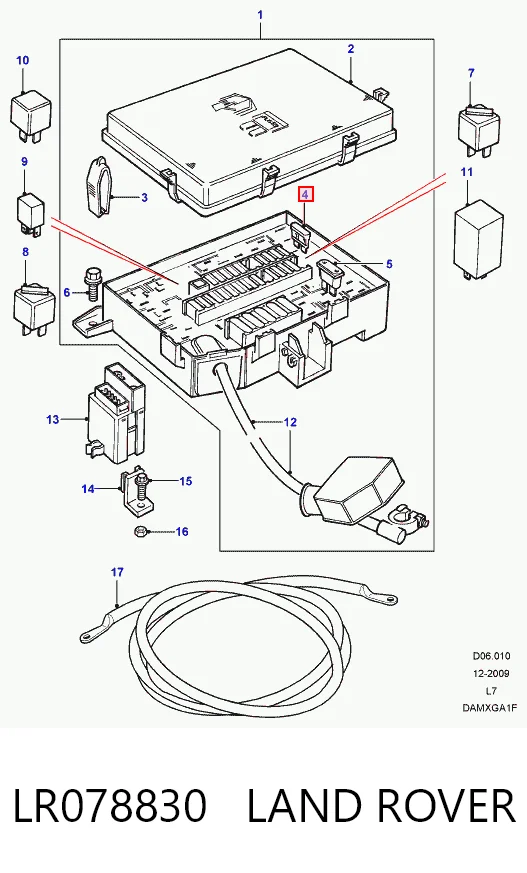Caja de reles Bomag 5751100 precio, desde 1,82 EUR