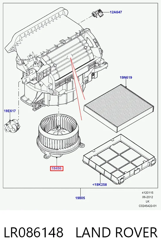 Ventilador de calefacción Land Rover Range Rover SPORT II SUV (L494) (2013 - 2022) precio, desde 139,39 EUR