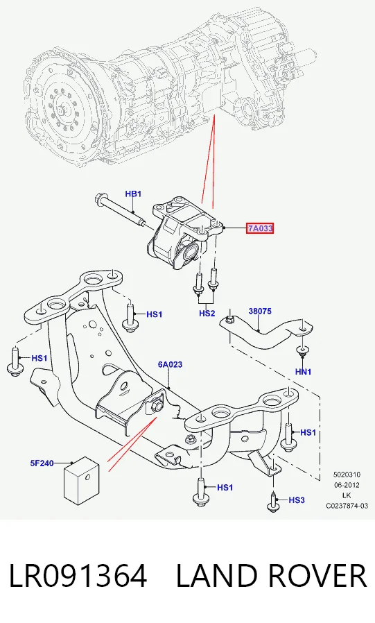 Comprar Soporte de transmisión (soporte de caja de cambios) Land Rover Range Rover I L320 a bajo precio