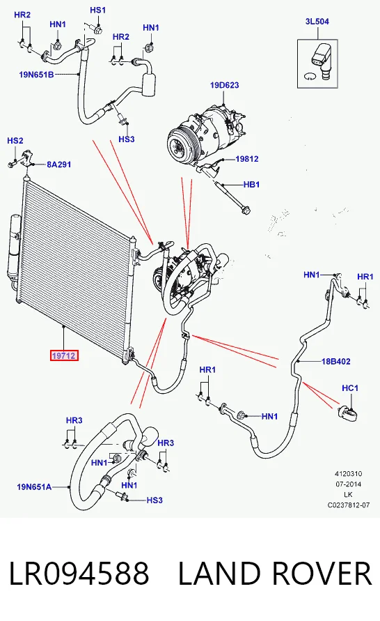 Comprar Condensador aire acondicionado Land Rover Range Rover SPORT II L494
