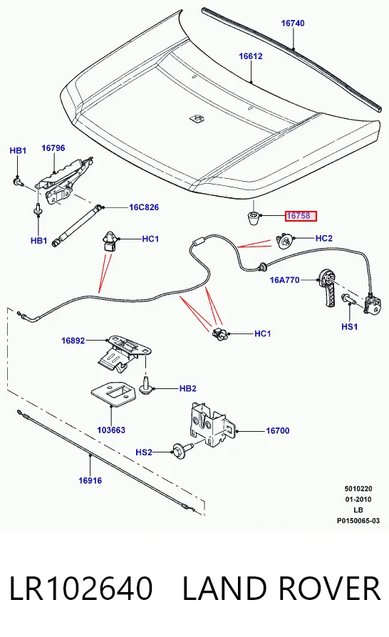 LR102640 Land Rover