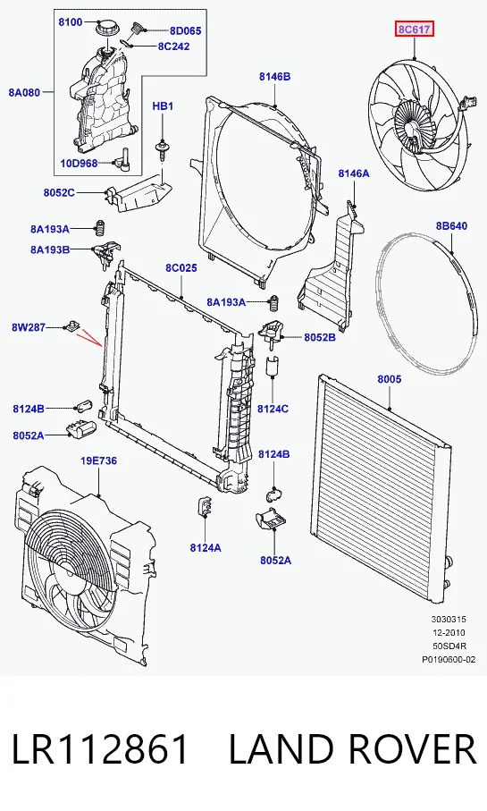 Ventilador de radiador Land Rover Range Rover SPORT II SUV (L494) (2013 - 2022) precio, desde 251,45 EUR