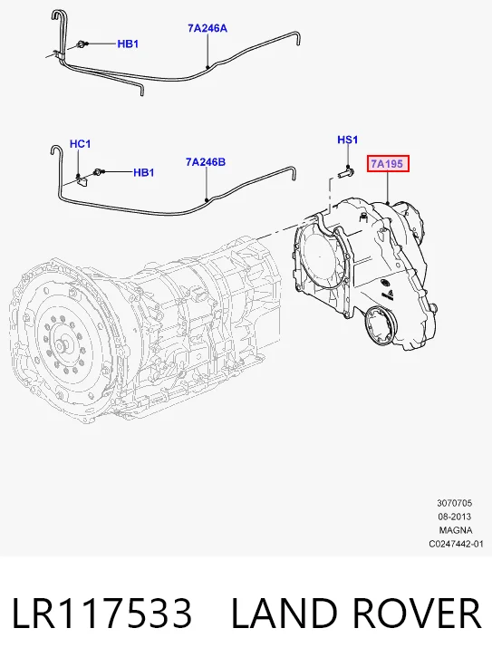 Caja de transferencia para Land Rover Range Rover L494