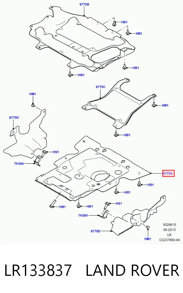 Protección motor / empotramiento para Land Rover Range Rover L494
