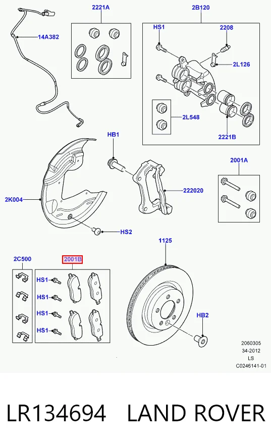 LR134694 Land Rover