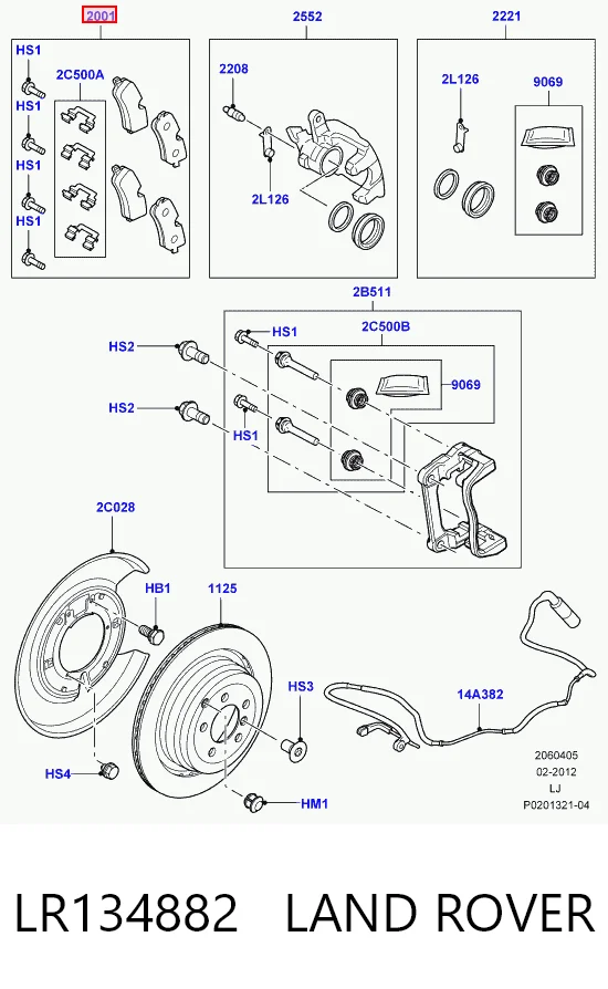 LR134882 Land Rover