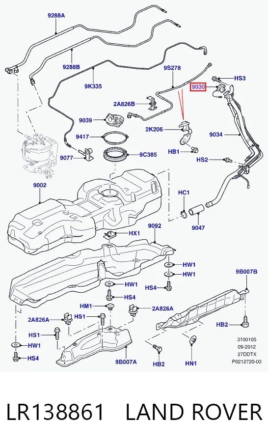 LR138861 Land Rover