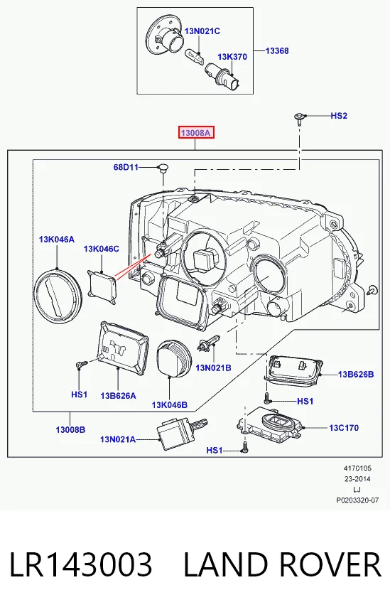 Faro Land Rover Range Rover III SUV (L322) (2010 - 2012) precio, desde 251,45 EUR