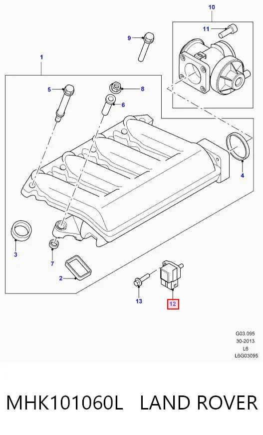 Sensor de presión del colector de admisión MHK101060L LAND ROVER