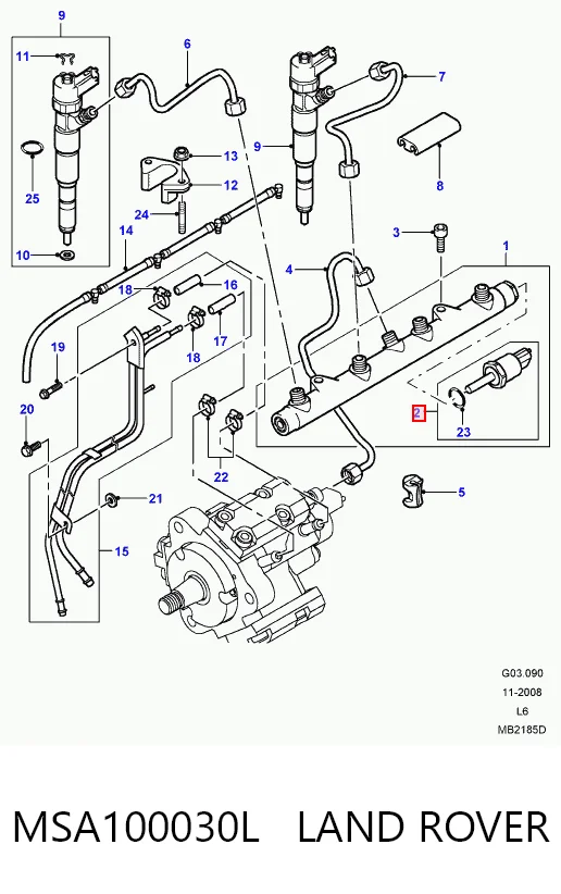 7423984886 Volvo Sensor de presión de combustible