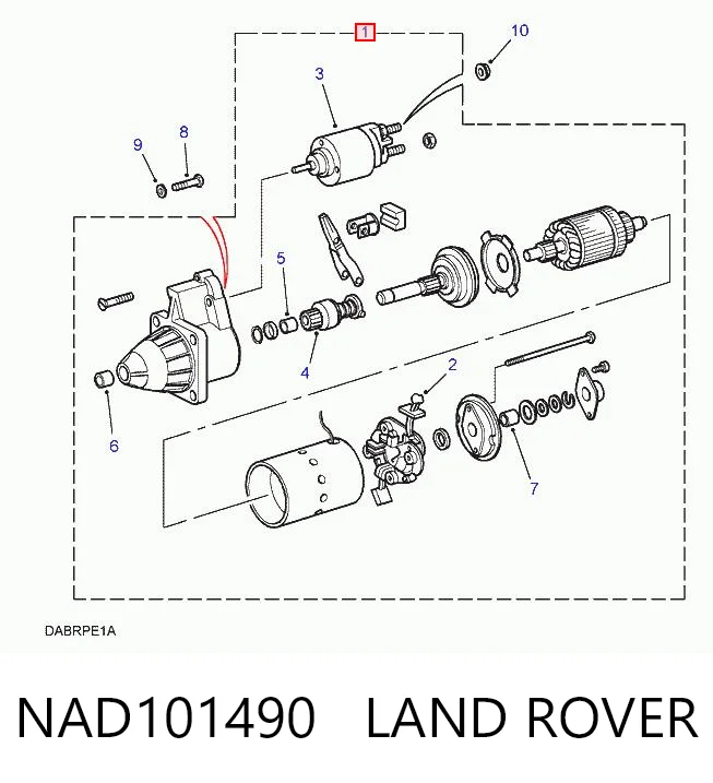 NAD101490 Land Rover Arranque motores