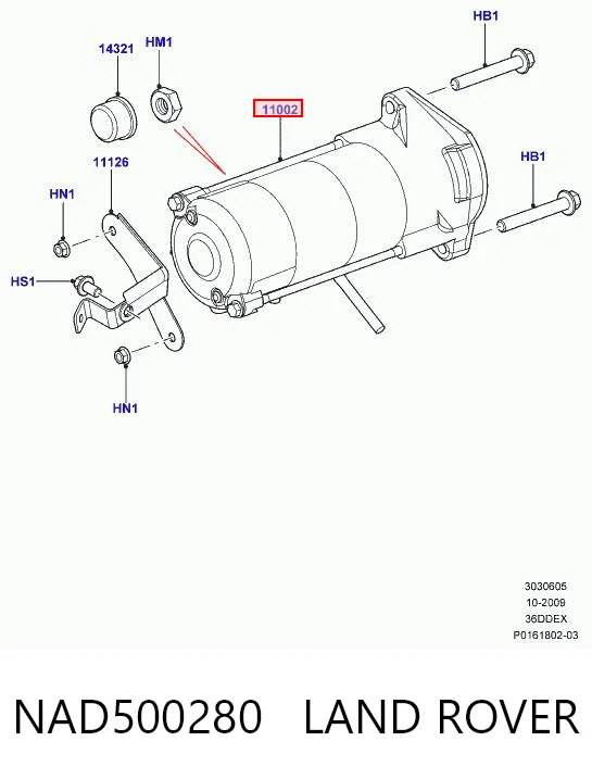 NAD500280 Land Rover Arranque motores