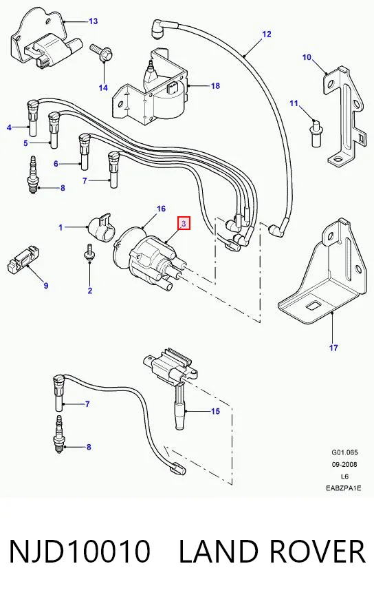 Tapa de distribuidor de encendido Rover 25 hatchback (RF) (2000 - 2005) precio, desde 18,62 EUR
