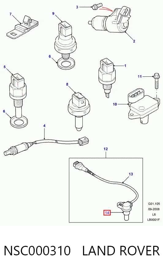 NSC100930 Rover Sensor posición arbol de levas