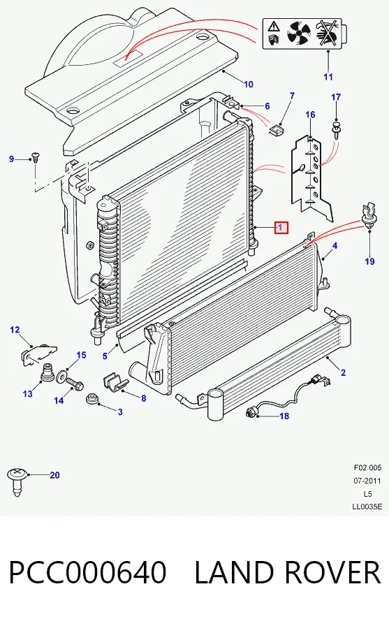 Radiador 002M20 Jdeus
