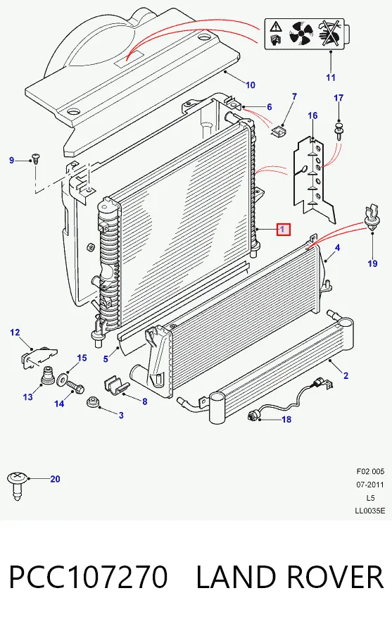 002M20 Jdeus Refrigeración del motor