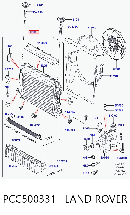 Comprar Radiador Land Rover Range Rover SPORT I L320