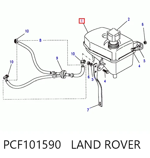 PCF101590 Land Rover Depósito de expansión