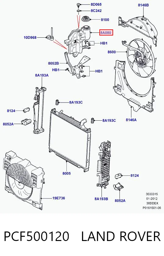 Botella expansion Land Rover Range Rover III SUV (L322) (2002 - 2009) precio, desde 46,83 EUR