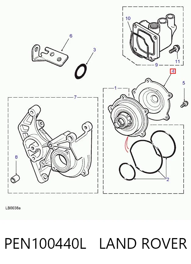 PEN100440L LAND ROVER