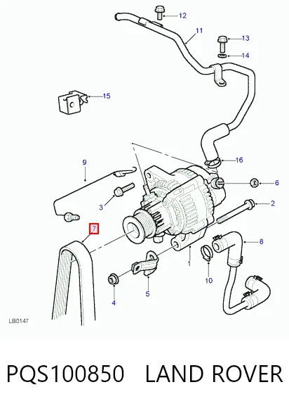 PQS100850 Land Rover