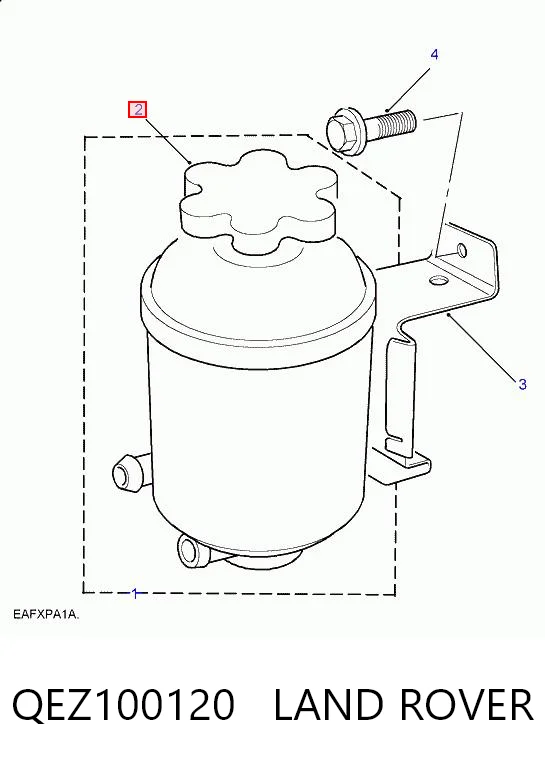 QEZ100120 Land Rover Tapa del depósito de la bomba de dirección asistida