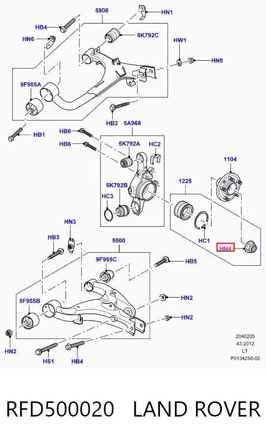 RFD500020 Land Rover